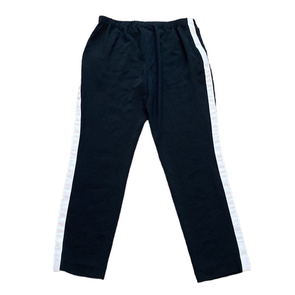Lauren Ralph Lauren Black White Tuxedo Strip Women's Pants 10